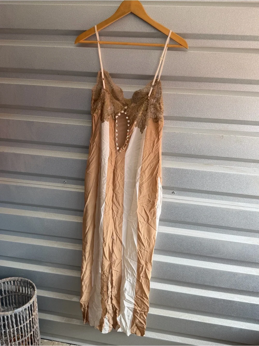 Rosamosario silk slip dress and robe
